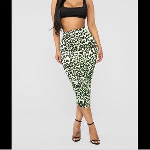 Fashion Nova Pretty Wild Thing Ranched Skirt🌸